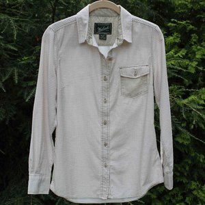 Woolrich Pinwale Corduroy Gingham Button-Up Top
